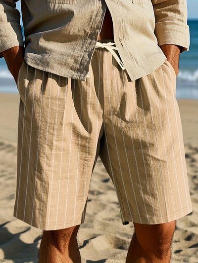 Stanley | Pantaloni Relaxati a Righe per la Spiaggia