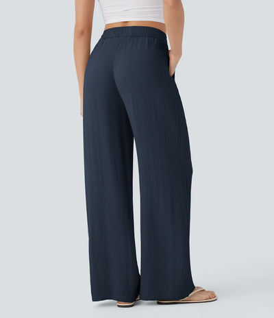 Elena | Pantaloni comodi e leggeri in lino con gambe eleganti | 1+1 gratis