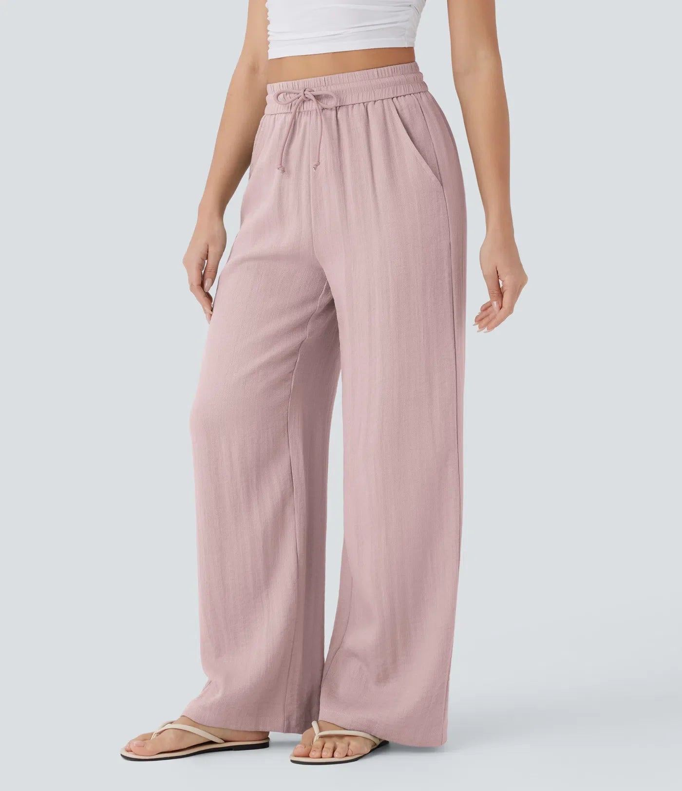 Elena | Pantaloni comodi e leggeri in lino con gambe eleganti | 1+1 gratis