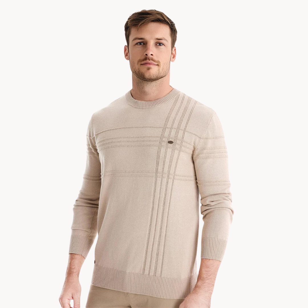 Maglione da uomo con motivo a quadri