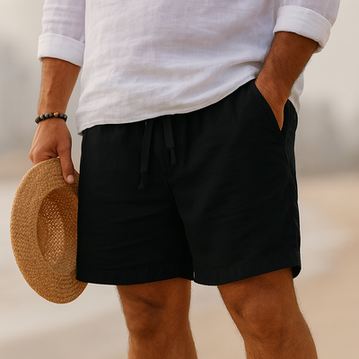 Edward | Pantaloni Corti Estivi in Lino Premium
