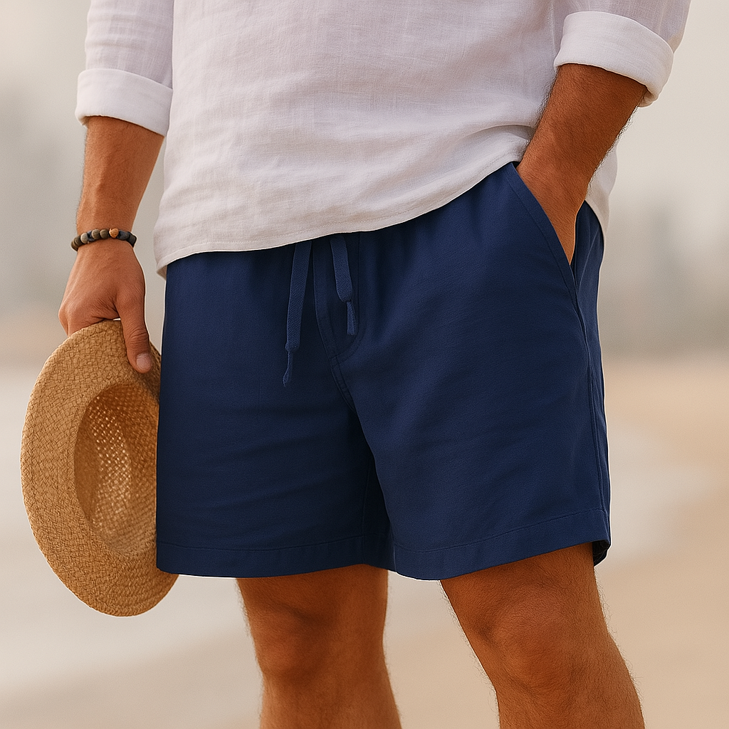 Edward | Pantaloni Corti Estivi in Lino Premium