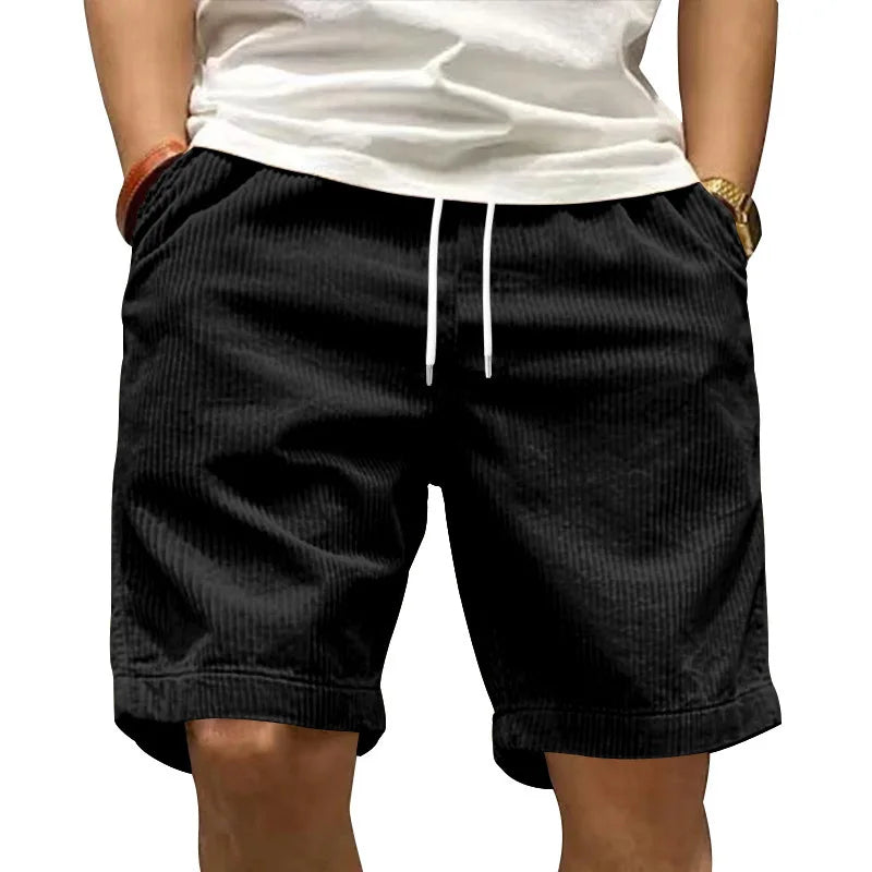 Steve | Pantaloni Corti Estivi in Velluto a Coste Tradizionale