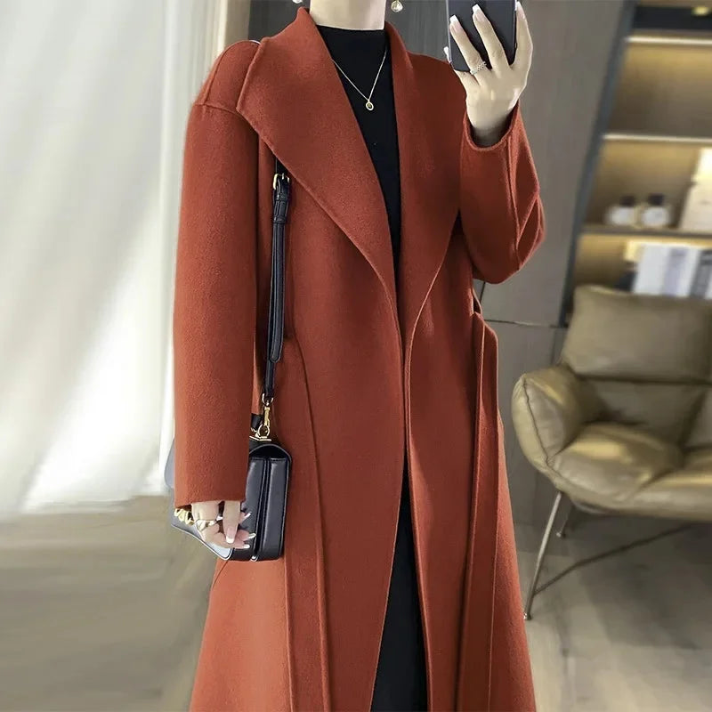 Casmira™ | Cappotto in Cashmere con Cintura