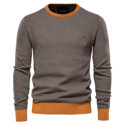 Maglione da uomo con motivo a rombi