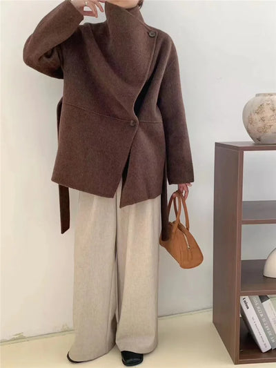 Velmira™ | Cappotto in Seta, Lana e Cashmere