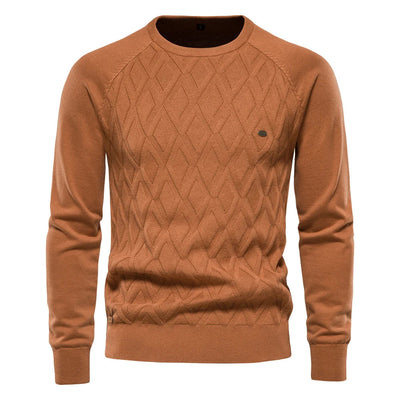 Maglione da uomo con motivo a rombi