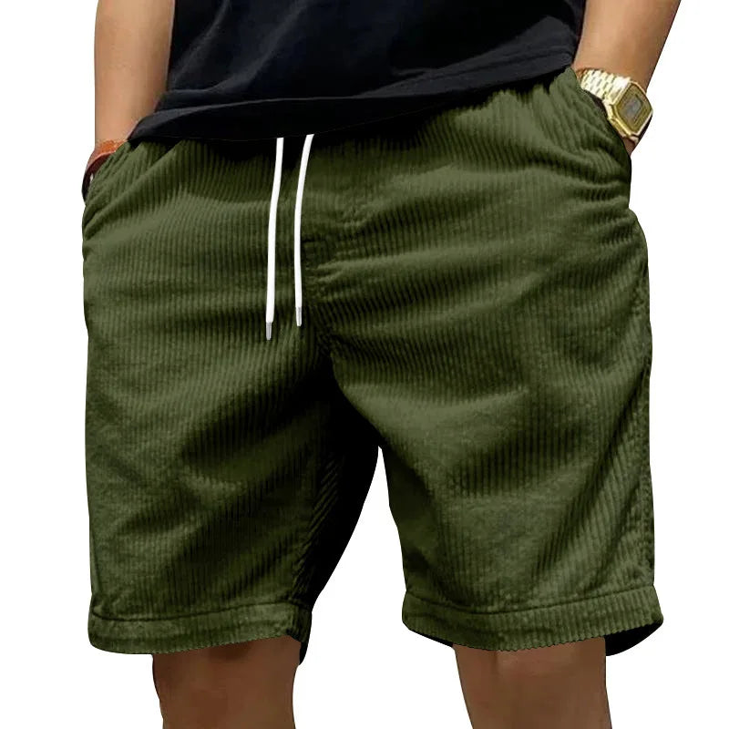 Steve | Pantaloni Corti Estivi in Velluto a Coste Tradizionale