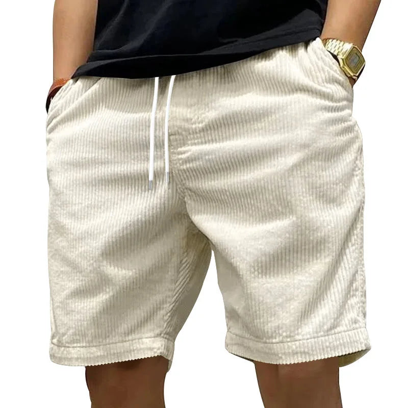 Steve | Pantaloni Corti Estivi in Velluto a Coste Tradizionale