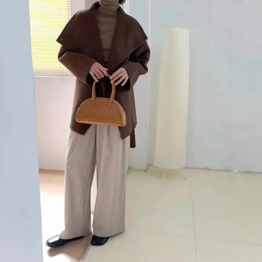 Velmira™ | Cappotto in Seta, Lana e Cashmere