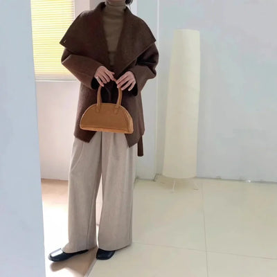 Velmira™ | Cappotto in Seta, Lana e Cashmere