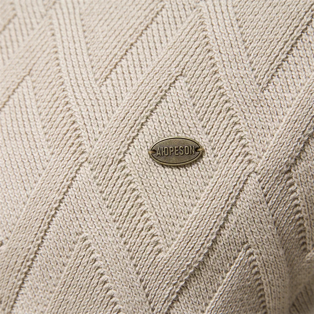 Maglione da uomo con motivo a rombi