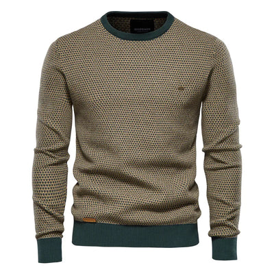 Maglione da uomo con motivo a rombi