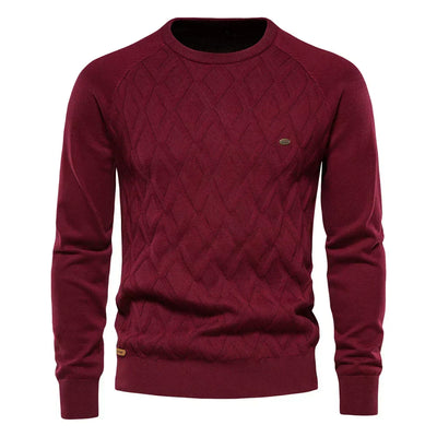 Maglione da uomo con motivo a rombi
