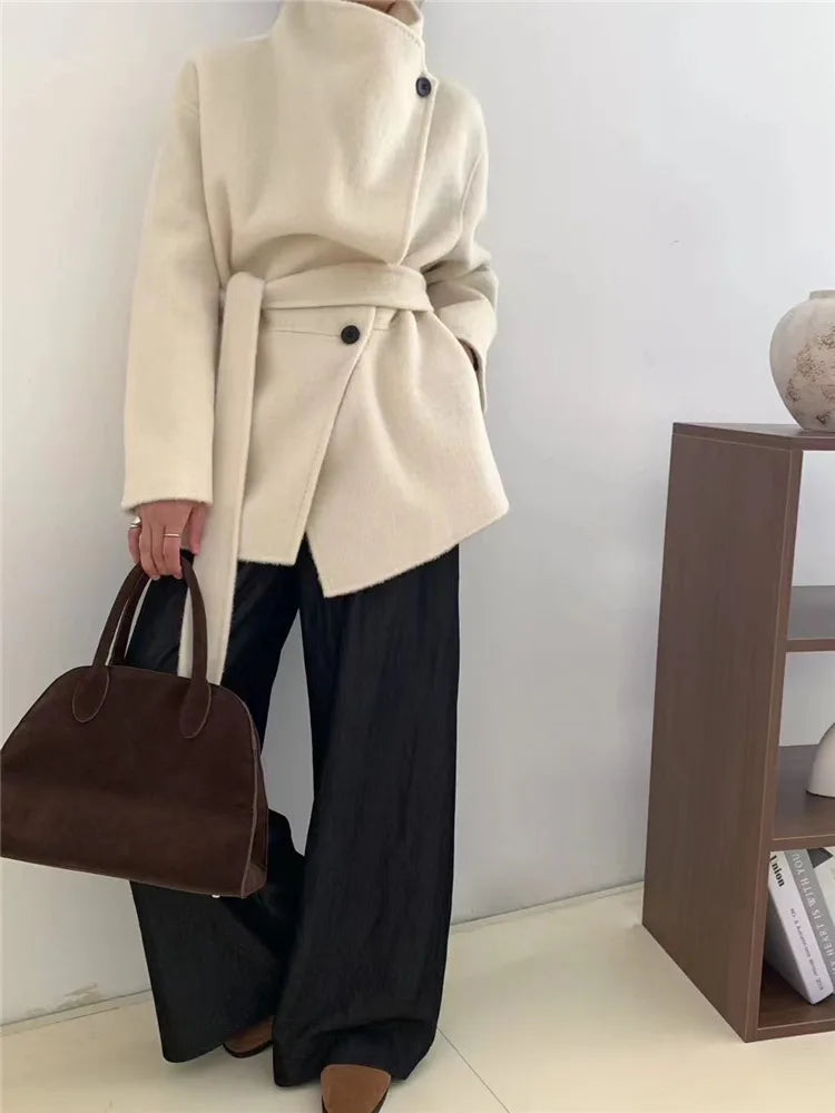 Velmira™ | Cappotto in Seta, Lana e Cashmere