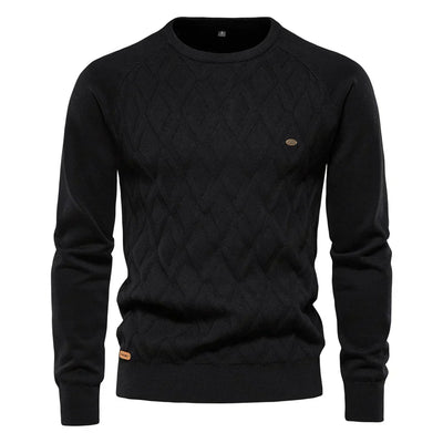 Maglione da uomo con motivo a rombi