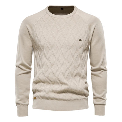 Maglione da uomo con motivo a rombi