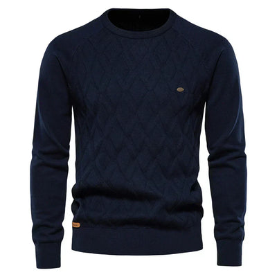 Maglione da uomo con motivo a rombi