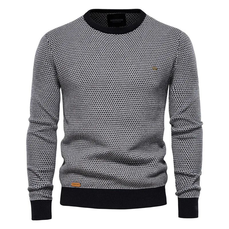 Maglione da uomo con motivo a rombi