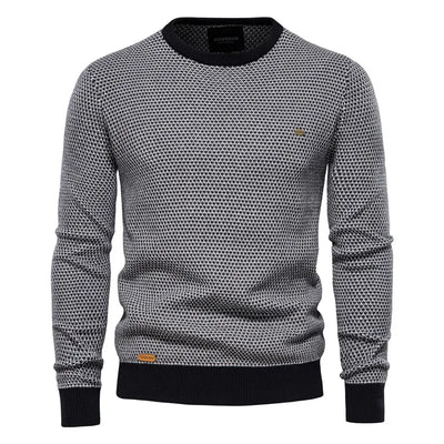 Maglione da uomo con motivo a rombi