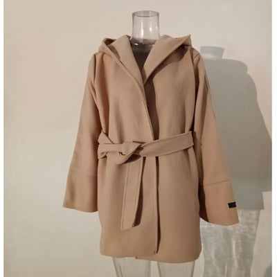 Noelia™ | Cappotto di Lana con Cappuccio