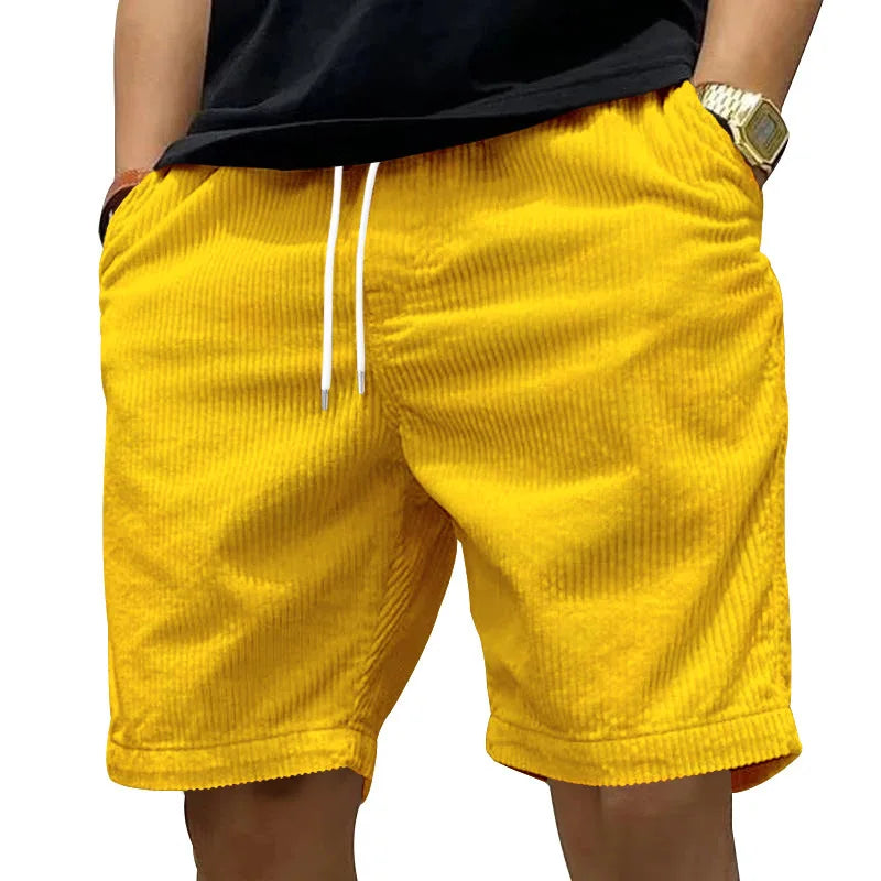 Steve | Pantaloni Corti Estivi in Velluto a Coste Tradizionale
