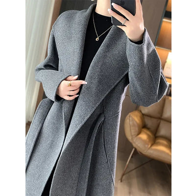 Casmira™ | Cappotto in Cashmere con Cintura