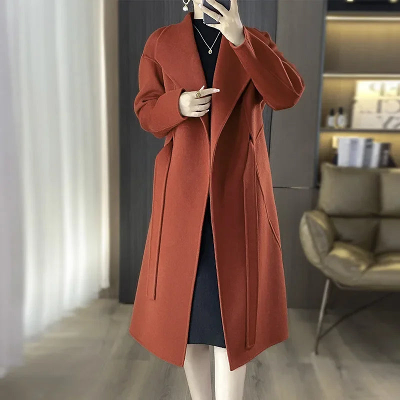 Casmira™ | Cappotto in Cashmere con Cintura