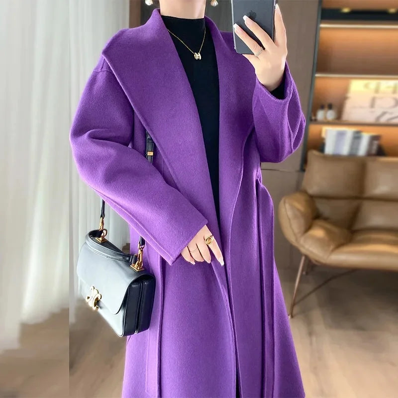 Casmira™ | Cappotto in Cashmere con Cintura