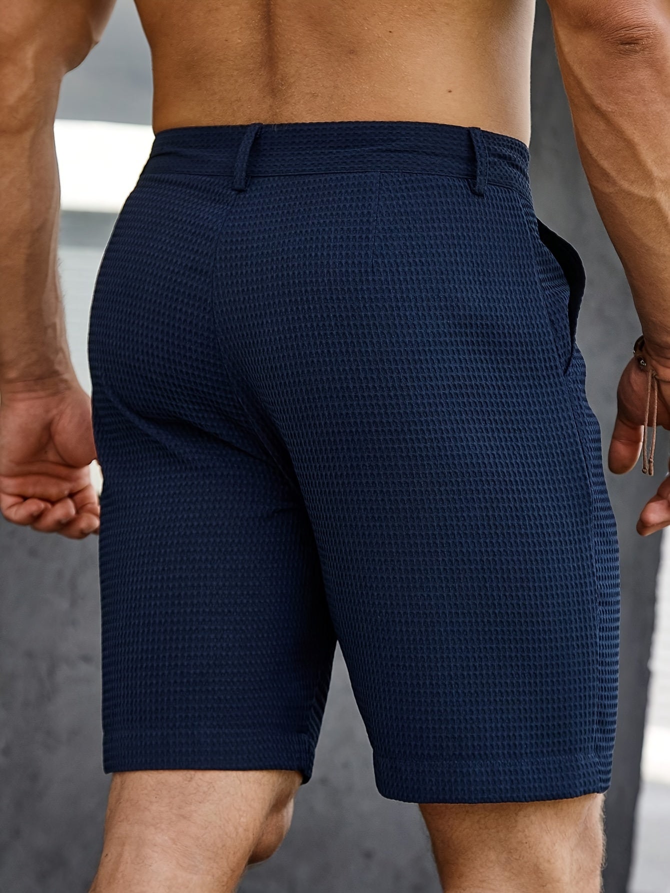 Graham | Pantaloni Corti Eleganti in Tessuto a Nido d'Api
