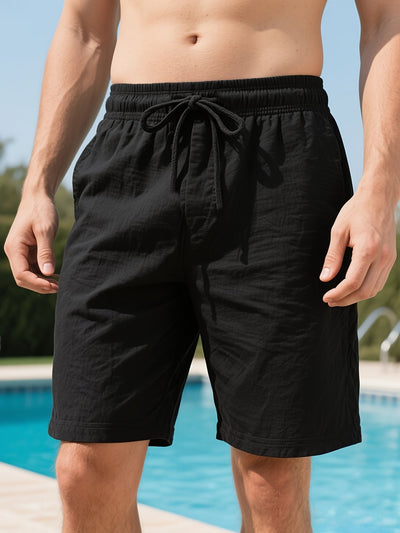 Henry | Pantaloni Corti Leggeri in Lino Misto