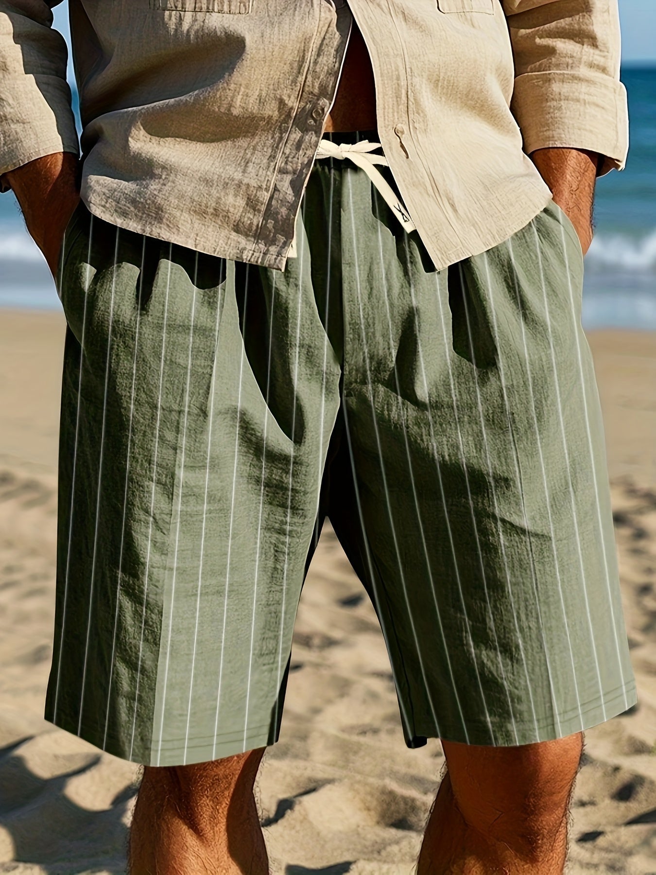 Stanley | Pantaloni Relaxati a Righe per la Spiaggia