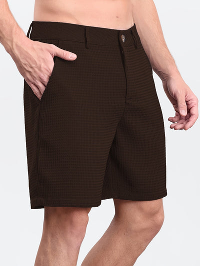 Graham | Pantaloni Corti Eleganti in Tessuto a Nido d'Api