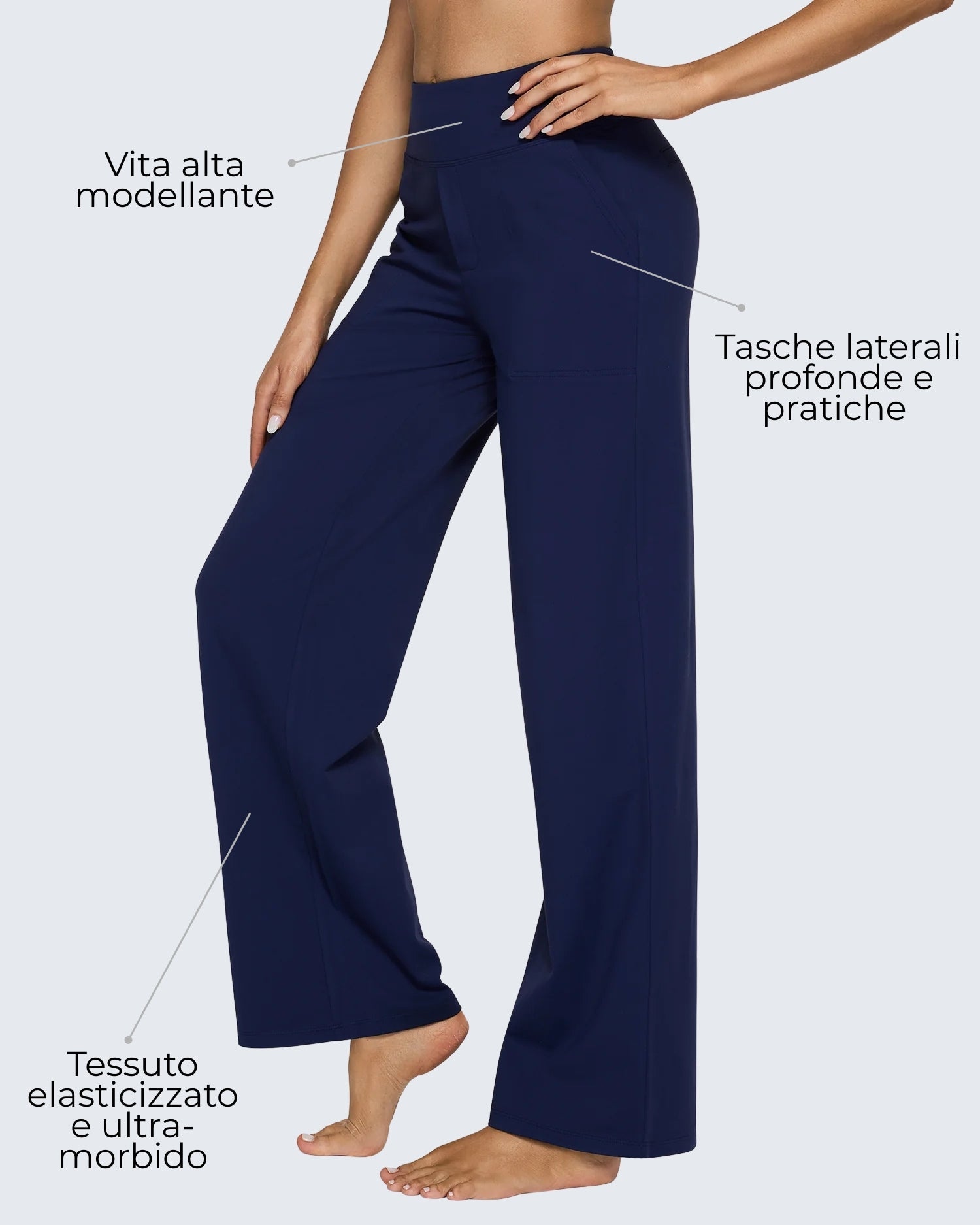 Lidia | Pantaloni casual elasticizzati