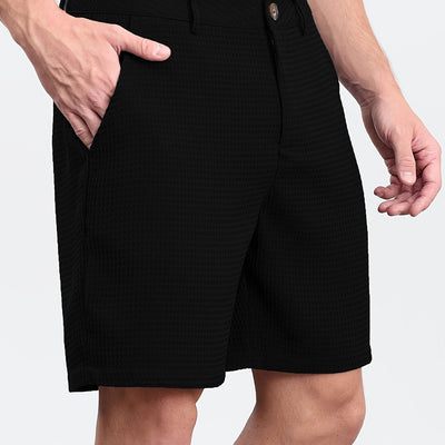 Graham | Pantaloni Corti Eleganti in Tessuto a Nido d'Api