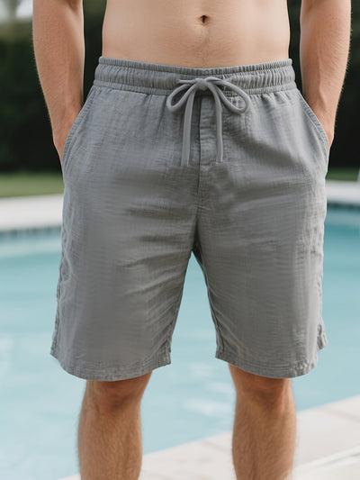 Henry | Pantaloni Corti Leggeri in Lino Misto