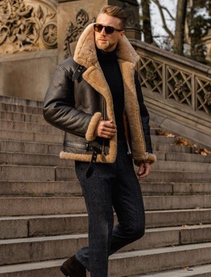 Marco | Elegante & calda giacca in pelle