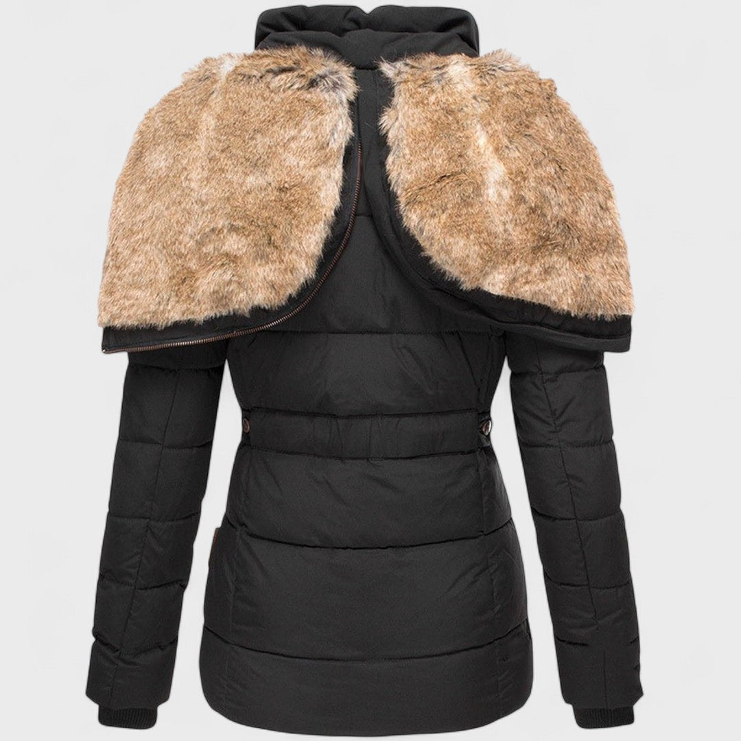 Annamarie - Puffer con cappuccio e design magro adatto